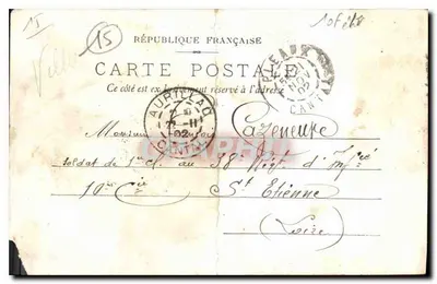 Environ de Pléaux — Chapelle d'Enchanet — CI. L. Laviale, Pléaux — Rückseite