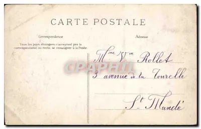 Le Saut du Loup, près Vic-sur-Cère — Pittoreski Kanton Cantal — L. Roux, Libraire-Éditeur, Aurillac, n°312 — Rewers