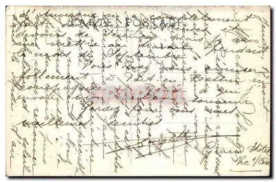 Auvergne piękna — Skoczek Roucole — Pierre Malroux, wydawca Aurillac — Rewers