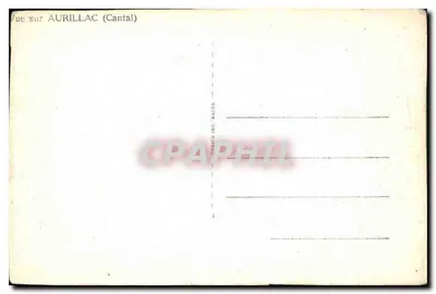 Widok na Aurillac (Cantal) — wydawca Cambieh Imp. Macon, nr serii nieczytelny — Rewers
