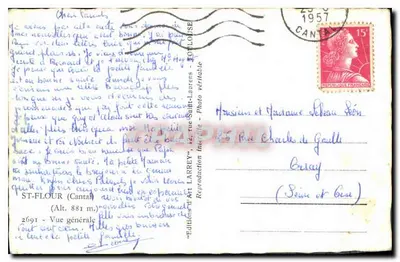 Cantal — Ogólny widok — Wydawnictwo zakazane - Fotografia Larrey — Rewers