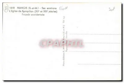 Igreja de Rampillon — Fachada ocidental — E. Mignan — Verso