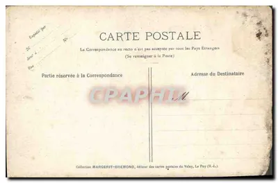 Massiac - Kirche Sainte-Madeleine — pittoresk auf einem steilen Felsen am rechten Ufer des Allagnon errichtet — Verlag 'Le Cantal Illustré', Nr. 1463 — Rückseite