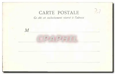 Fontainebleau — El Palacio — Vista del Parterre — E. P. Paris — Reverso