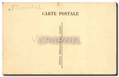 O Cantal pitoresco — Puy-Mary - Pas de Peyrol — Edições Malroux-Latour - Aurillac — Verso