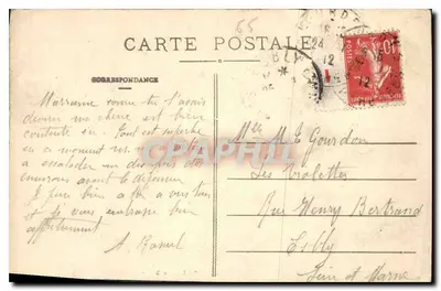 LOURDES - A Gruta — editor não identificado, número de série não visível — Verso