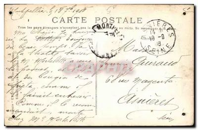 Montpellier — Zamek Wody i Kanał — Nieznany wydawca, n°3 — Rewers