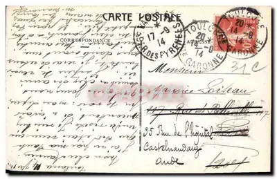 Toulouse — Praça do Capitólio — Edição Jeanne d'Arc, n°141 — Verso