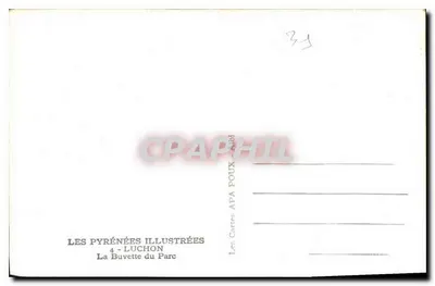 A Buvette do Parque — As Pirineus Ilustradas — editor APA POUX, Luchon — Verso