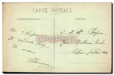 Pequenos cantos de DOMFRONT ao sul e de onde se desfruta de um magnífico panorama — Editor E. J. Sefranc, Domfront — Verso