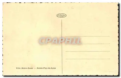 Villa Notre-Dame — Sainte-Foy-lès-Lyon — editor J. Labeuzyen — Verso
