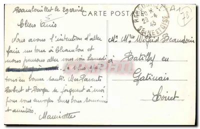 Rambouillet (S.-et-O.) — Zamek widziany z kanałów — Fot. Combier Macon — Rewers