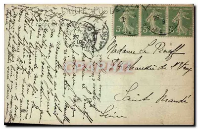 Katedra w ROUEN — Widok ogólny — C.V. - 183 — Rewers