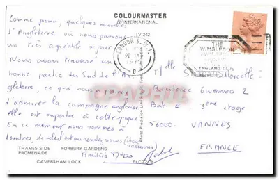 리딩 — 채널과 공원의 전경 — Colourmaster International — 뒷면