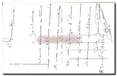 Oran - Notre-Dame-de-Santa-Cruz — Verlag C.A.P. Nr. 49 — Rückseite