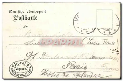 Zamek Hoh-Königsburg — piękny widok — wydawca nieznany, nr serii 20135 — Rewers