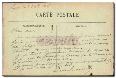 LYON — Plac Republiki i Pomnik Carnota — E. R. — Rewers