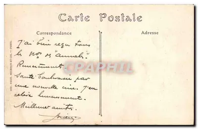 Cannes (Alpes-Maritimes) — Estatua de Eduardo VII y el Mont Chevalier — ND. Fot. — Reverso
