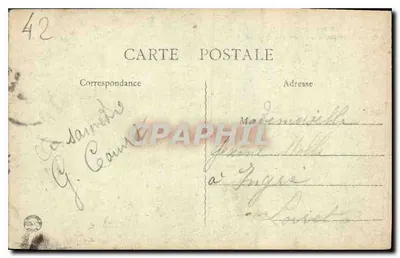 Roanne (Loire) — Igreja Nossa Senhora das Vitórias — B.P. Paris — Verso