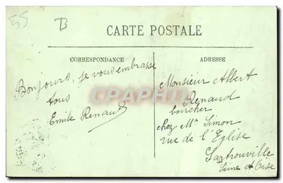 Bar-le-Duc — Vista general de la Ciudad Alta — Edición de los Magasins Réunis — Reverso