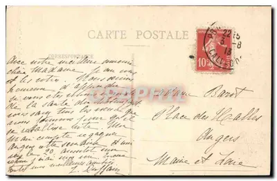Pont-l'Évêque (Calvados) — Casa da Intendência de Mlle de Montpensier — R. Barbier, editor, Pont-l'Évêque - Cl. Ozange — Verso