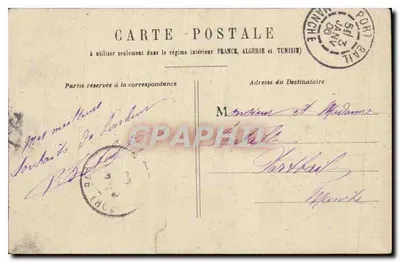 PARIS - Palácio do Luxembourg — vista do jardim com coluna — editor não identificado — Verso