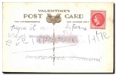 A torre redonda, castelo de Windsor — Valentine's Post Card — G.4827 — Verso