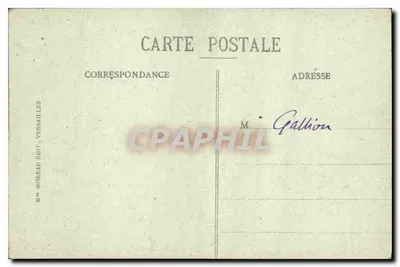 Versailles - O Palácio - Fachaleta sobre o Parque — M. Moreau Editor, Versailles, n°10 — Verso