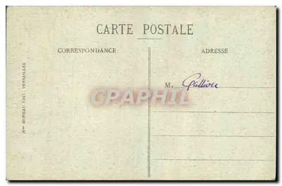 Palais de VERSAILLES — La Galerie des Batailles — editore Moreau, n°5 — Verso