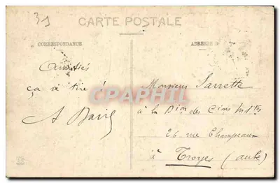 Toulouse - La Garonne y los Muelles vistos desde el Puente San Miguel — Fototipo Lassuche Frères, Toulouse, n°136 — Reverso