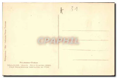 Cortiço da Renascença — Museu Petit Cloître — Héliogravure 'Ella' n°8 — Verso