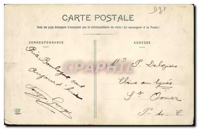 A Montanha Negra — Estrada sob floresta dos Cammazes ao Lampy — Fot. Pix Labouhne Frères Toulouse — Verso