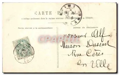 Séance de coiffure comique — Lui : Si vous permettez je vais la ôter délicatement!... — éditeur non visible — Verso