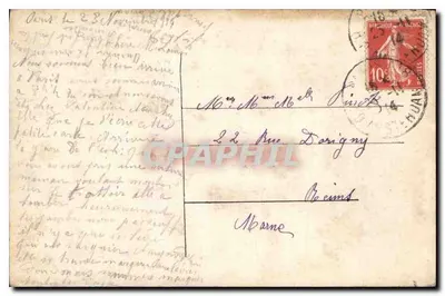 Linguagem das Flores — Carta decorativa com flores e símbolos — editor K, n° 362 — Verso