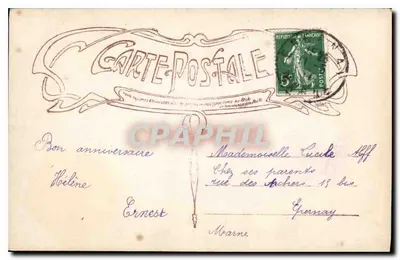Menina com um carrinho de flores — Don de Coeur — Opera, n° 5978 — Verso