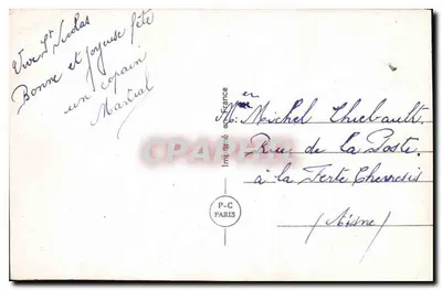 Jonge vrouw met glimlach — met roos — uitgever P.C. Nicolas, n° 5964 — Achterkant