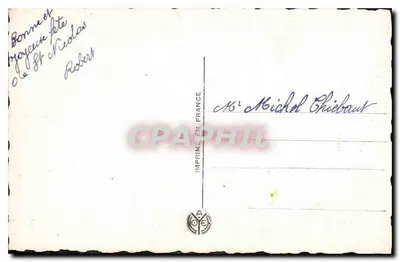 Jonge man met bosje rozen — Sint Nicolaas — uitgever Koter, n° 1083 — Achterkant