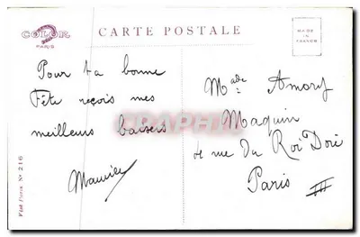 Bom Aniversário — La Dennière em Paris — Color Paris — Verso