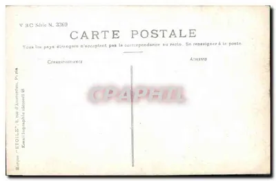 Pescador e menina — Sazerac, Paris — Série N. 3369 — Verso