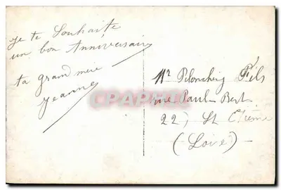 Arranjo de margaridinhas — Aniversário da vovó Jeanne — REX 4364 — Verso