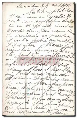 Bebê em um berço decorado — Le Berceau, Centro de Joie, n°1124 — Verso