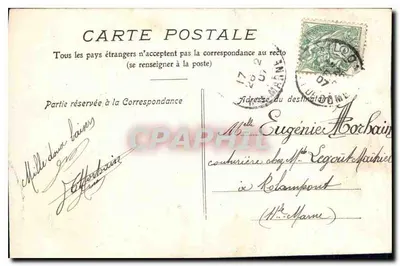 Crianças brincando perto de uma árvore — Les Cérisés — editora desconhecida, número de série não visível — Verso