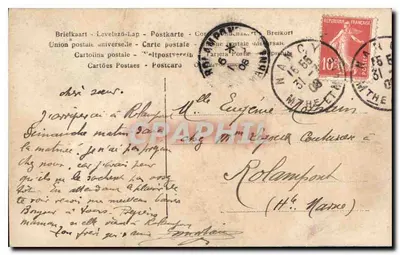 La Sophia — Portret młodej kobiety w kolorowym stroju — Garfach, seria 290/6 — Rewers