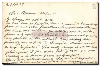 Duas rosas — Boa Ano — Carta postal de Natal — Verso