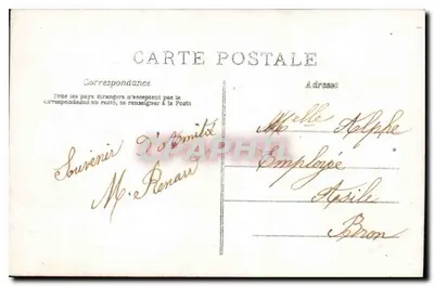 Un uomo anziano e una giovane donna in abito da infermiera — editore A.N. Paris, n° 745 — Verso