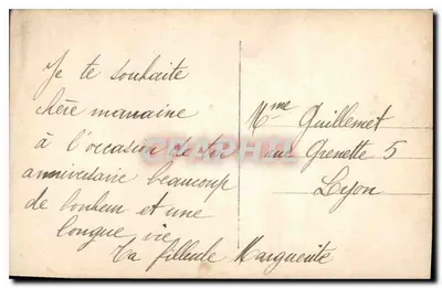 Arranjo de pivoines — Aniversário — DIX 493 — Verso