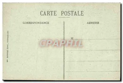 Versaj — Park — Parterres d'eau na Terrasse — M. Morrau Édit., Versaj — Rewers