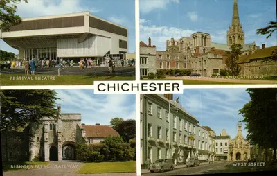 Chichester — Teatro do Festival, Palácio do Bispo e Catedral, West Street — Salomon Cameracolour