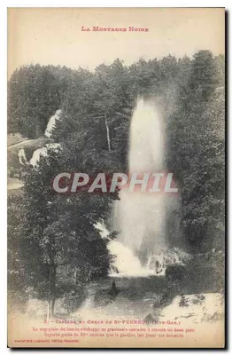 Cachoeira e Gorges de St-Perréou (Hte-Garonne) — A Montanha Negra — Fototipia Labouche Frères, Toulouse