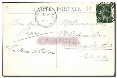 Toulouse — Koninklijk Tuin — J. Longi Béchel, Edit. Toulouse — Achterkant